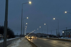 В Тамбове включили уличное освещение на участке улицы Магистральной