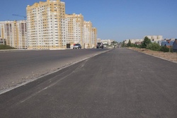 На севере Тамбова продолжается строительство дорог и пешеходных тротуаров
