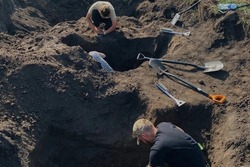 Тамбовские поисковики участвовали в экспедиции на месте Шатиловского концлагеря
