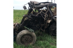 В Знаменском районе тракторист погиб при столкновении с "КамАЗом"