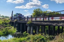 В Моршанском округе начали ремонт моста через реку Разазовка