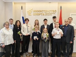 Тамбовчане получили золотые знаки ГТО