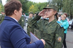 Новобранцы уваровского кадетского корпуса приняли присягу