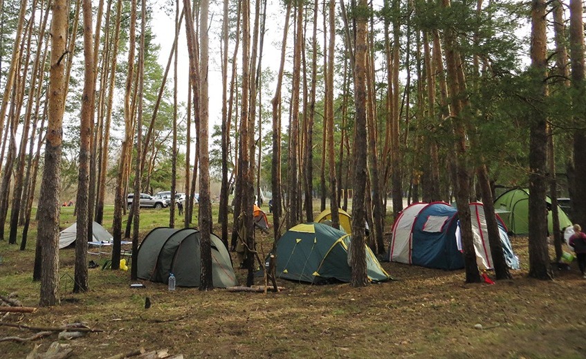 Палаточный лагерь участников соревнований