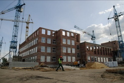 В Тамбове строительство школы в Майском выполнено почти на треть