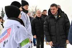 На второй день «Зарницы» лагерь в Подоскляе посетил Евгений Первышов
