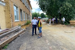 В Мичуринске продолжается капитальный ремонт одной из крупнейших школ города
