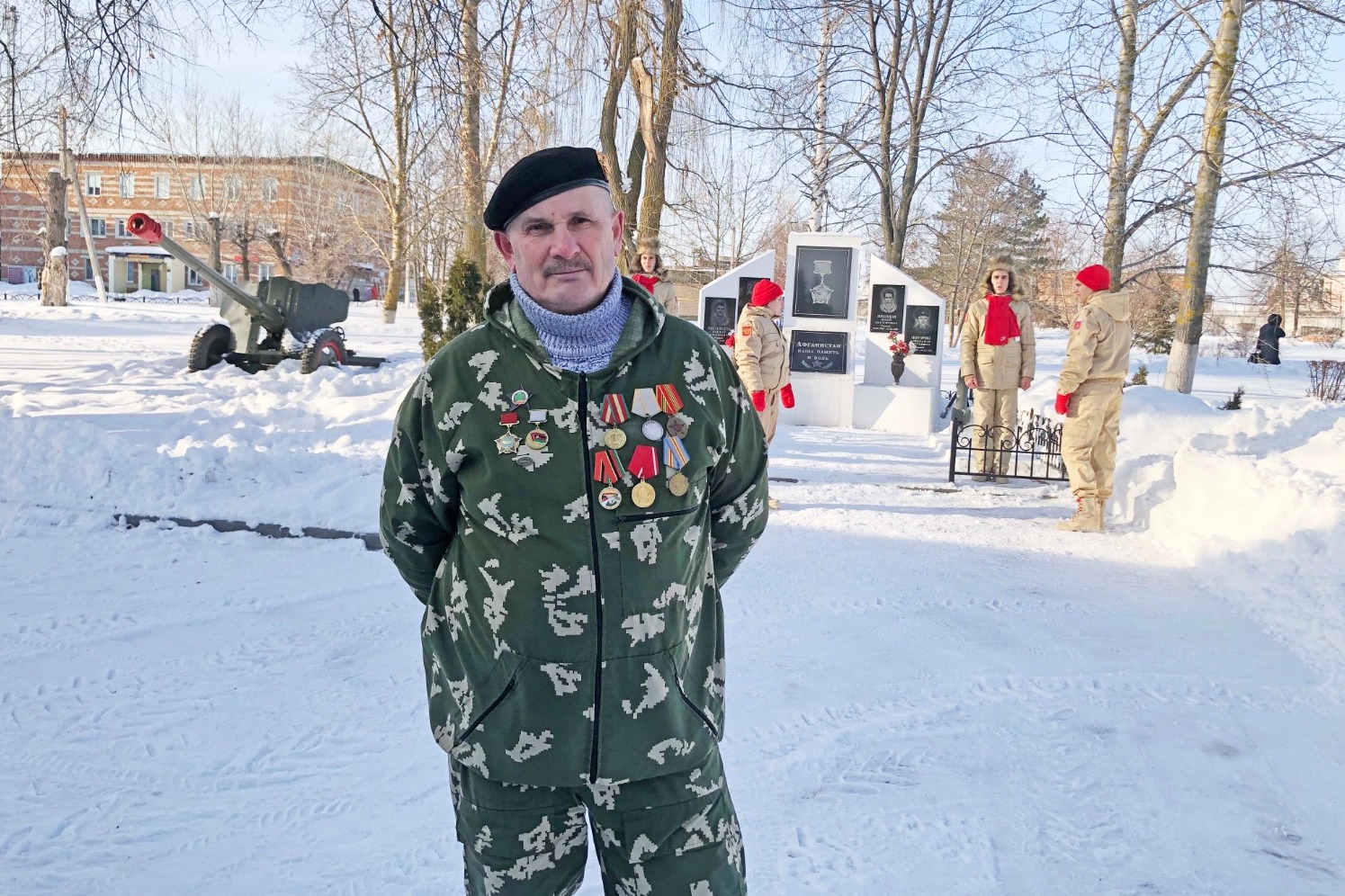 Председатель местного отделения «Российского союза воинов Афганистана» Александр Половнёв.