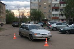 В Мичуринске во дворе многоэтажки водитель "Лады" сбил женщину