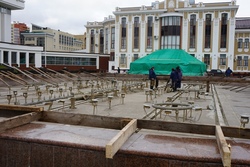 Законсервировали фонтан у здания администрации Тамбовской области