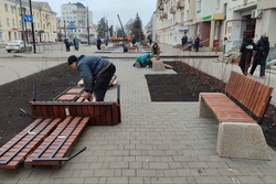 В Тамбове на Октябрьской благоустраивают общественное пространство