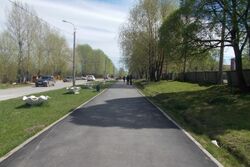 «Народная инициатива» помогла решить вопрос с тротуаром в поселке Первомайский