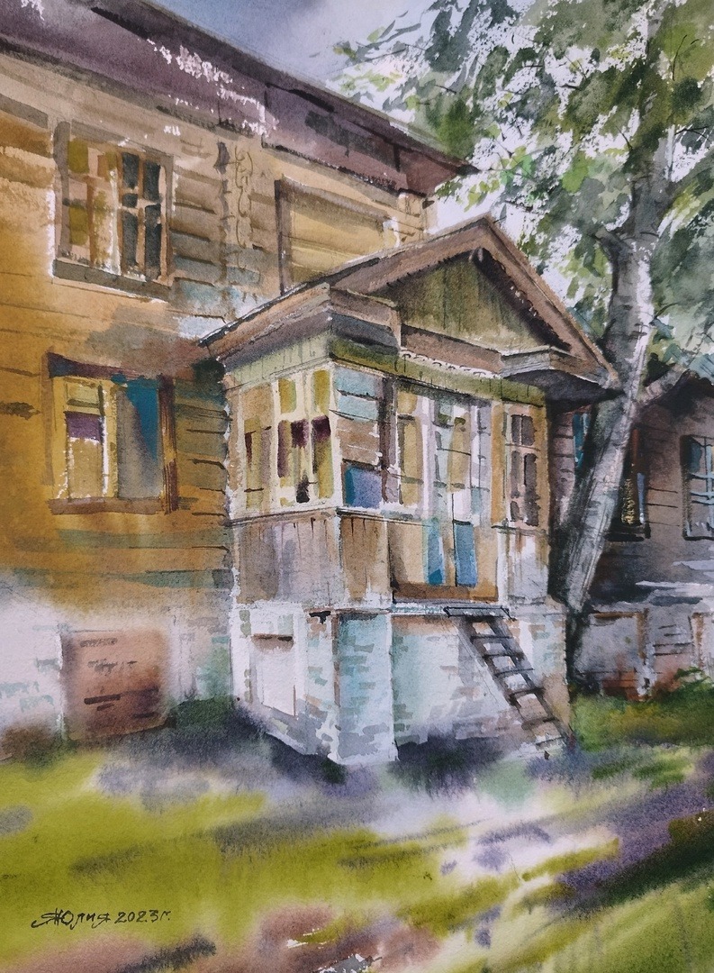 Дом коммунаров в селе Ленинское, работа Юлии Яковлевой