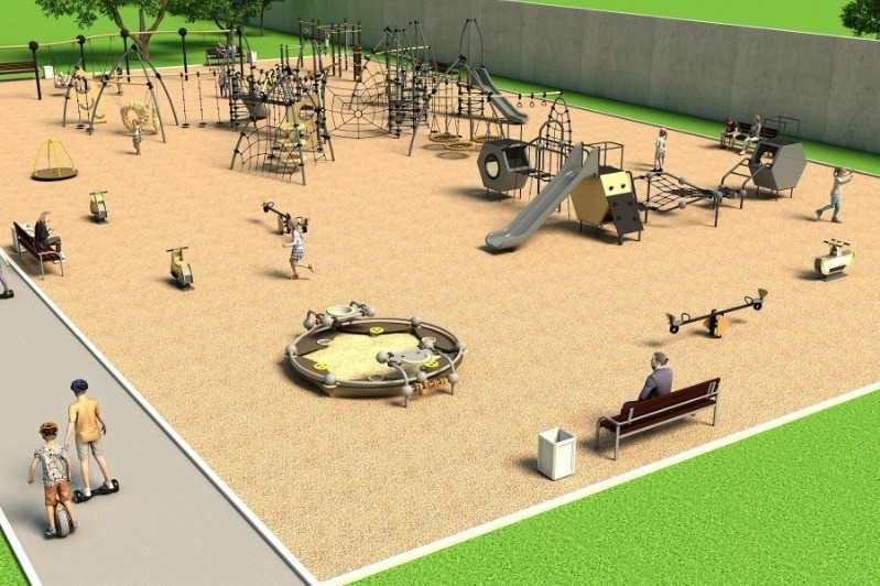 Дизайн-проект детской площадки у завода «Гранит»