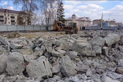 В Тамбове начали реконструкцию фонтана на Привокзальной площади
