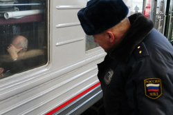 Сотрудники транспортной полиции Тамбова сняли с поезда буйного пассажира