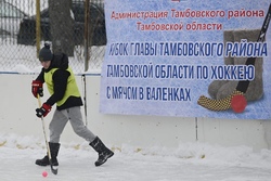В Тамбовском районе прошел турнир по хоккею с мячом в валенках: фоторепортаж