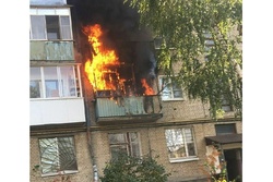 В Тамбове на Мичуринской сгорел балкон многоэтажки
