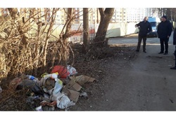 В Тамбове очистили от мусора захламлённый сквер