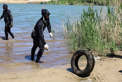 В Тамбове водолазы и волонтёры почистили Красненский карьер