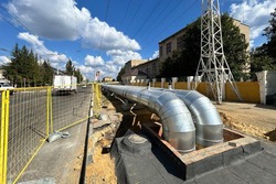 На Моршанском шоссе в Тамбове заменили трубы тепломагистрали