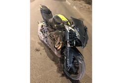В Тамбове 25-летний парень перевернулся на мотоцикле