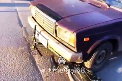 В Котовске «семёрка» сбила на переходе юного велосипедиста