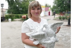В Мичуринске появился фонтан с целующимися голубями