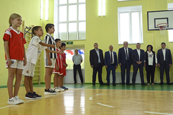 В селе Глазок Мичуринского района открыли современный школьный спортзал