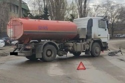 Велосипедист пострадал в ДТП с грузовиком в Тамбове