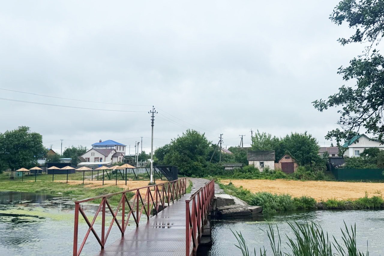 Пляж на реке Кариан в Знаменке