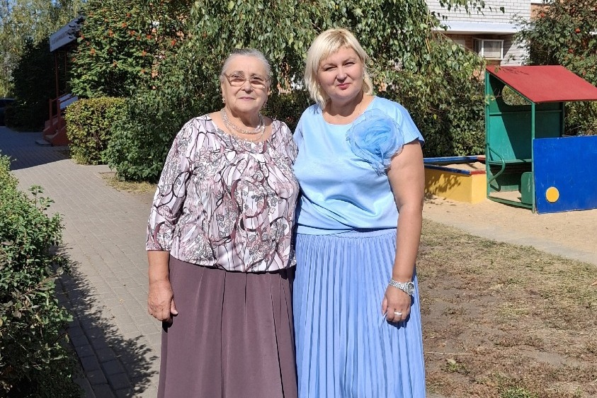 Ольга Попкова с мамой