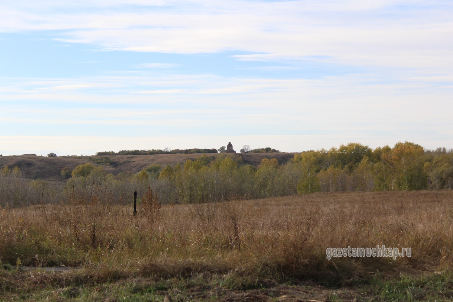 Вид на церковь в Посевкино