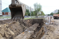 До конца сентября на улице Рылеева заменят полкилометра магистральной сети