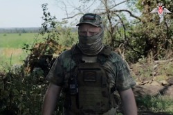 Жердевский боец рассказал о выполнении задач в зоне СВО федеральному телеканалу