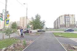 В Тамбове близится к завершению ремонт тротуаров на улице Агапкина