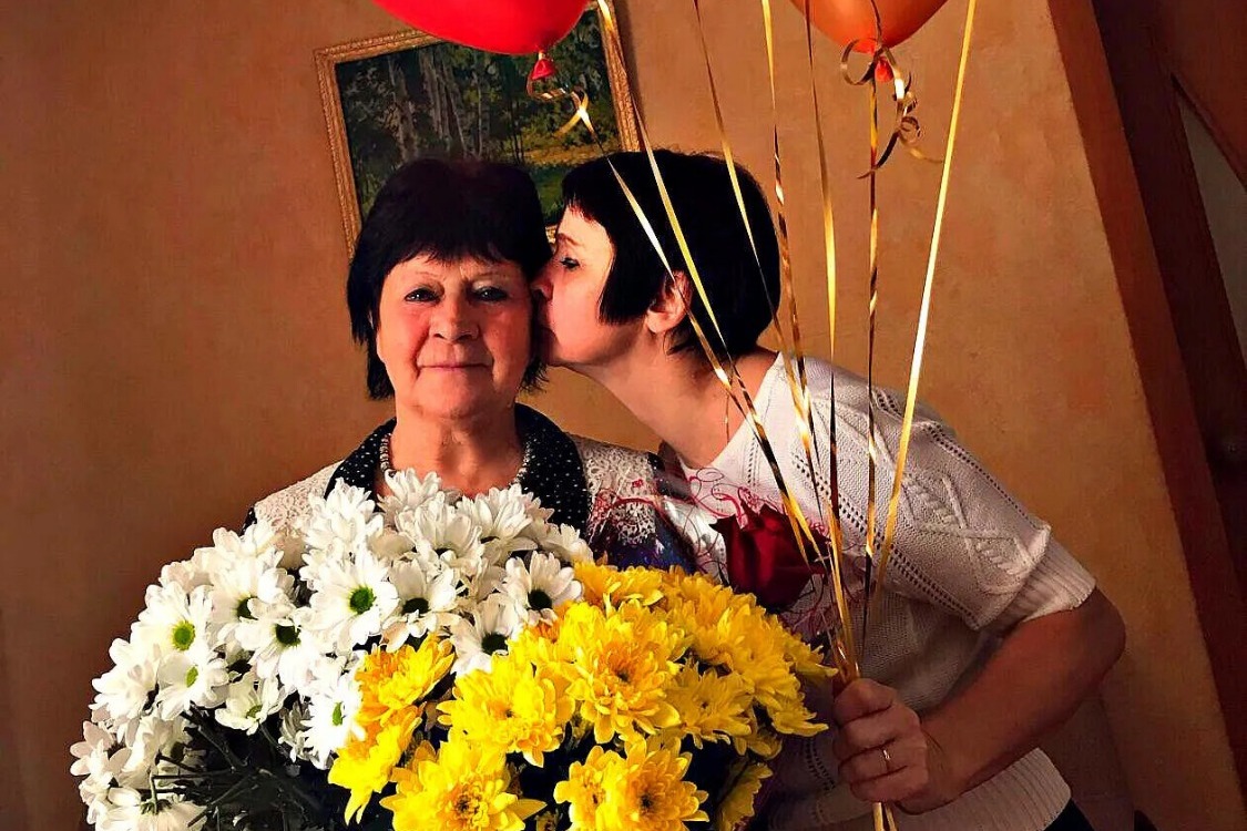 Нина Колесникова с дочерью Верой Кулагиной