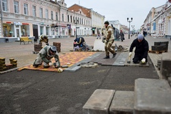 В Тамбове завершается благоустройство улицы Коммунальной после ремонта коллектора
