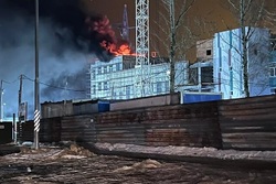 На севере Тамбова загорелось здание строящейся школы