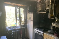 На улице Михайлова в Тамбове пожарные спасли трёх человек из горящего дома