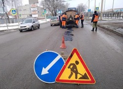 Ямочный ремонт шести улиц и трёх путепроводов провели в Тамбове в январе