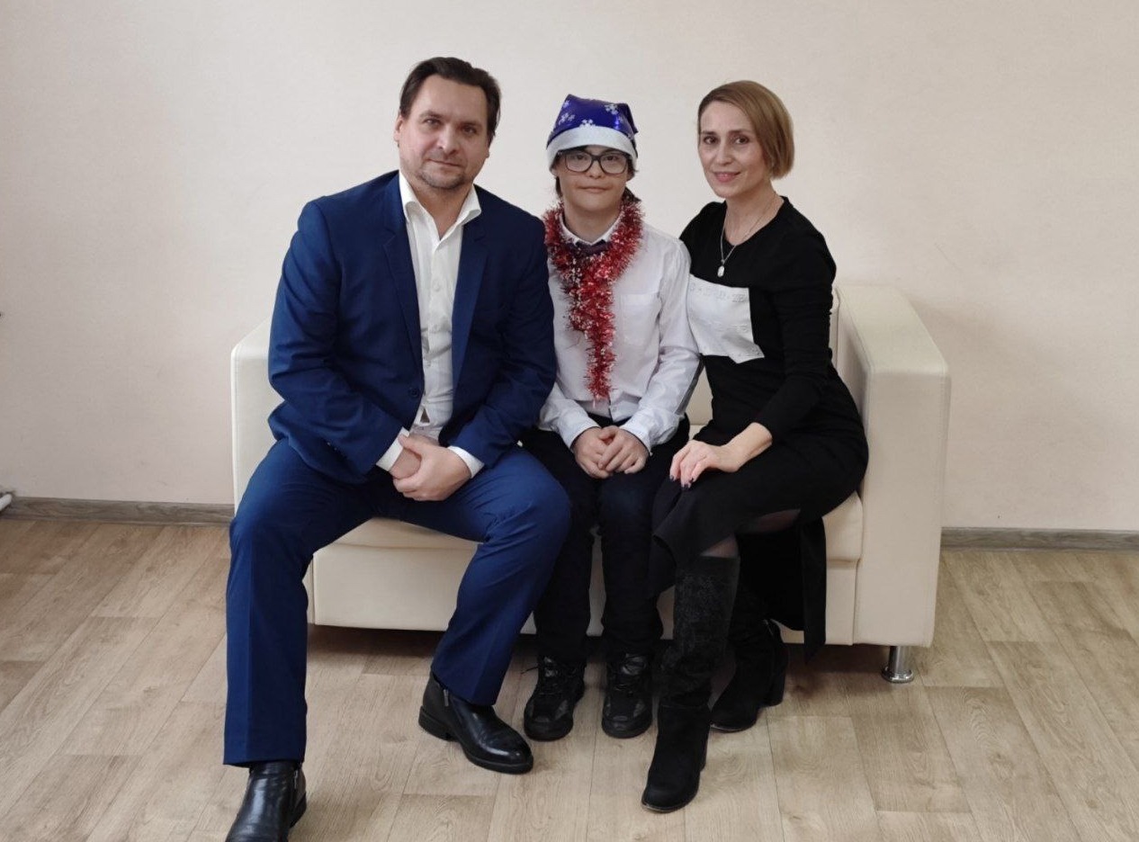 Кирилл с родителями