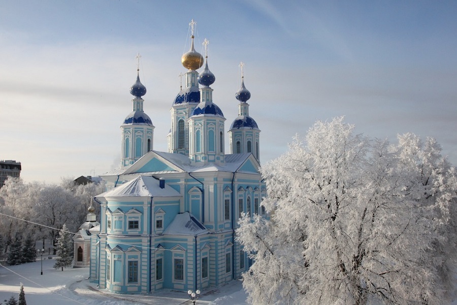 Храм в Жестылево зимой