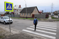 На улице комиссара Московского появился новый пешеходный переход