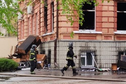 В Мичуринске загорелось здание аграрного университета