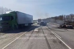 В Сампурском округе водитель сгорел в автомобиле «Киа»