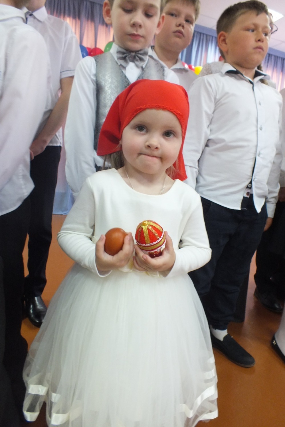 Самая юная воспитанница Знаменской Воскресной школы Анечка Щеголькова