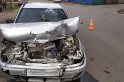 В Мичуринске «Лада» врезалась в иномарку: водитель в больнице