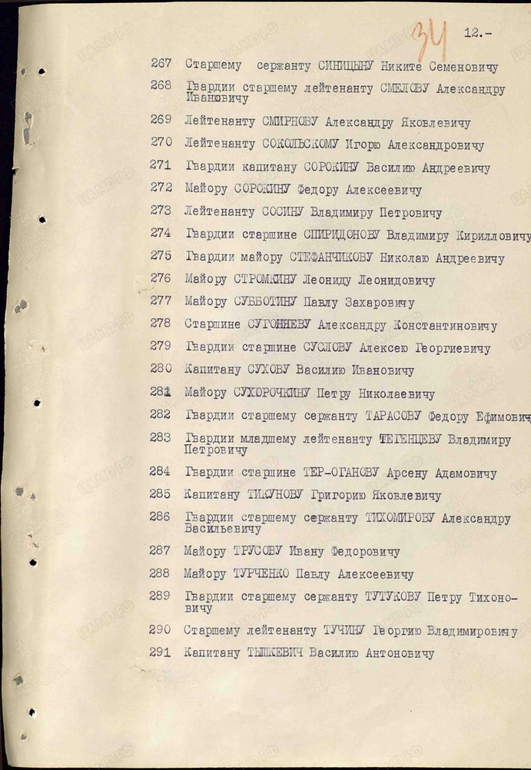 Указ Президиума Верховного Совета СССР о присвоении звания Героя Советского Союза