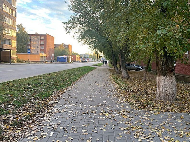 Улица Гаврилова (ранее Моховая) осенью